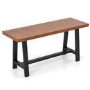 40 Inch Dining Bench 2 Person Entryway Shoe Bench with Metal Frame by LJGDeals
