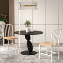 Armless Spindle Back Dining Chair Set of 2 with Ergonomic Seat by LJGDeals