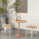 Armless Spindle Back Dining Chair Set of 2 with Ergonomic Seat by LJGDeals