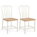 Armless Spindle Back Dining Chair Set of 2 with Ergonomic Seat by LJGDeals