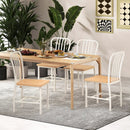 Armless Spindle Back Dining Chair Set of 2 with Ergonomic Seat by LJGDeals