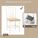 Armless Spindle Back Dining Chair Set of 2 with Ergonomic Seat by LJGDeals