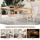 Armless Spindle Back Dining Chair Set of 2 with Ergonomic Seat by LJGDeals