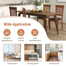 Dining Chair Set of 2 with Rubber Wood Legs and Ergonomic Back for Dining Room-Walnut by LJGDeals
