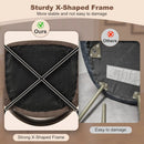 Dining Chair Set of 2 with High-density Sponge Cushion and PU Leather-Brown by LJGDeals