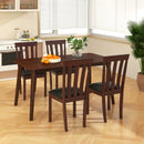 Dining Chair Set of 2 Upholstered Wooden Kitchen Chairs with Padded Seat and Rubber Wood Frame by LJGDeals