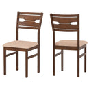 Dining Chair Set of 2/4 with Rubber Wood Frame and Padded Seat by LJGDeals