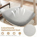 Dining Chair Set of 2 Fabric Upholstered Kitchen Armless Chairs-Natural by LJGDeals