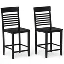 Dining Chair Set of 2 with Footrests and Solid Wood Frame by LJGDeals