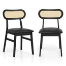 Indoor Mid Century Wood Dining Chairs Set of 2 for Dining Room by LJGDeals
