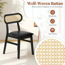 Indoor Mid Century Wood Dining Chairs Set of 2 for Dining Room by LJGDeals