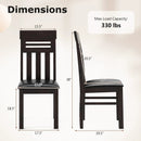 Dining Chairs High Back Dining Room Chairs Set of 2