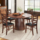 Dining Chairs Set of 2 Kitchen Side Chairs with Rubber Wood Legs-Walnut by LJGDeals