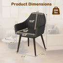 Dining Chairs Set of 2 Upholstered Accent Chairs with Comfy Padded Backrest and Seat by LJGDeals