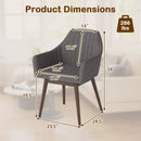 Dining Chairs Set of 2 Upholstered Accent Chairs with Comfy Padded Backrest and Seat by LJGDeals