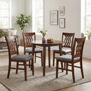 Dining Chairs Set of 2 Dining Room Chairs with Padded Seat for Kitchen Living Room-Walnut by LJGDeals