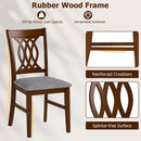 Dining Chairs Set of 2 Dining Room Chairs with Padded Seat for Kitchen Living Room-Walnut by LJGDeals