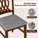 Dining Chairs Set of 2 Dining Room Chairs with Padded Seat for Kitchen Living Room-Walnut by LJGDeals