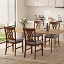 Dining Chairs Set of 2 Dining Room Chairs with Padded Seat for Kitchen Living Room-Walnut by LJGDeals