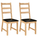 Dining Chairs Set of 2 Farmhouse Dining Room Chairs with Hollowed Backrest by LJGDeals