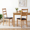 Dining Chairs Set of 2 Farmhouse Dining Room Chairs with Hollowed Backrest by LJGDeals