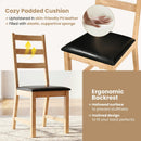 Dining Chairs Set of 2 Farmhouse Dining Room Chairs with Hollowed Backrest by DirectDeals
