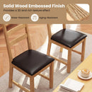 Dining Chairs Set of 2 Farmhouse Dining Room Chairs with Hollowed Backrest by LJGDeals