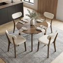 Dining Chairs Set of 4 with Solid Rubber Wood Frame by LJGDeals