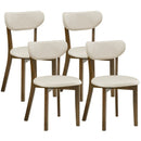 Dining Chairs Set of 4 with Solid Rubber Wood Frame by LJGDeals