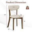 Dining Chairs Set of 4 with Solid Rubber Wood Frame by LJGDeals