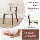 Dining Chairs Set of 4 with Solid Rubber Wood Frame by LJGDeals