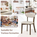 Dining Chairs Set of 4 with Solid Rubber Wood Frame by LJGDeals