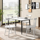 Windsor Style Armless Chairs with Solid Rubber Wood Frame-Natural by DirectDeals