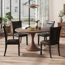 Dining Chairs Set of 2 Faux Leather Upholstered Kitchen Side Chairs with Padded Seat-Gray by LJGDeals