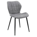 Dining Chairs Set of 2 with Padded Back Metal Legs and Adjustable Foot Pads by LJGDeals
