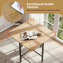 5-Piece Dining Table Set with 4 Upholstered Stools by LJGDeals