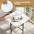 5-Piece Dining Table Set with 4 Upholstered Stools by DirectDeals
