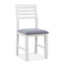 Wooden Dining Chair Set of 2 with Rubber Wood Frame and Padded Cushion by DirectDeals