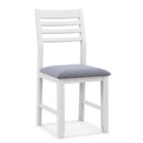 Wooden Dining Chair Set of 2 with Rubber Wood Frame and Padded Cushion by LJGDeals