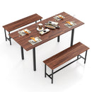 3-Piece Extendable Dining Table Set with 2 Benches by LJGDeals