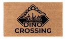 Dino Crossing Coir Mat