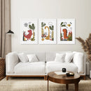 Cute Dino Prints Set Boys Nursery Wall Art Decor by Wall Art Set
