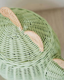 Dinosaur Storage Basket Mint Green - Large by MOMIJI US LLC