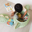 Dinosaur Storage Basket Mint Green - Large by MOMIJI US LLC
