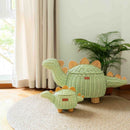 Dinosaur Rattan Storage Basket Mint Green - Small by MOMIJI US LLC