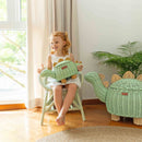 Dinosaur Rattan Storage Basket Mint Green - Small by MOMIJI US LLC