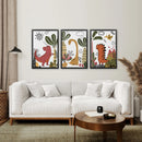 Cute Dino Prints Set Boys Nursery Wall Art Decor by Wall Art Set