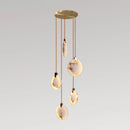 Disc Harvest Alabaster Chandelier