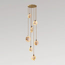 Disc Harvest Alabaster Chandelier