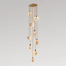 Disc Harvest Alabaster Chandelier